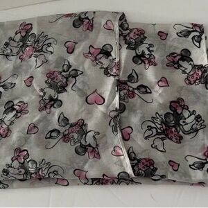 Disney Pink and Gray Minnie Mouse Scarf
